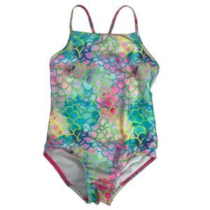 Speedo Girls Mermaid Scallop Print size Medium